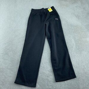 Puma Ladies Fleece Straight Leg Pants Black S NWT 5079